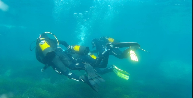 Aprendiendo a bucear en Cabo de Palos