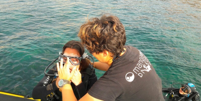 Aprendiendo a hacer buceo en Cabo de Palos