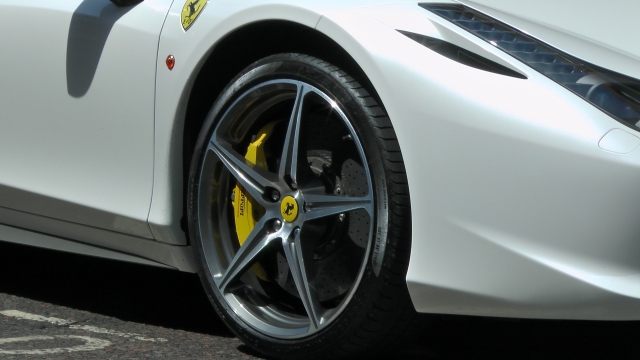 Las llantas de un ferrari