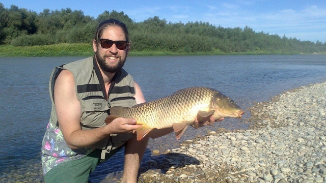 Pescando en Navarra