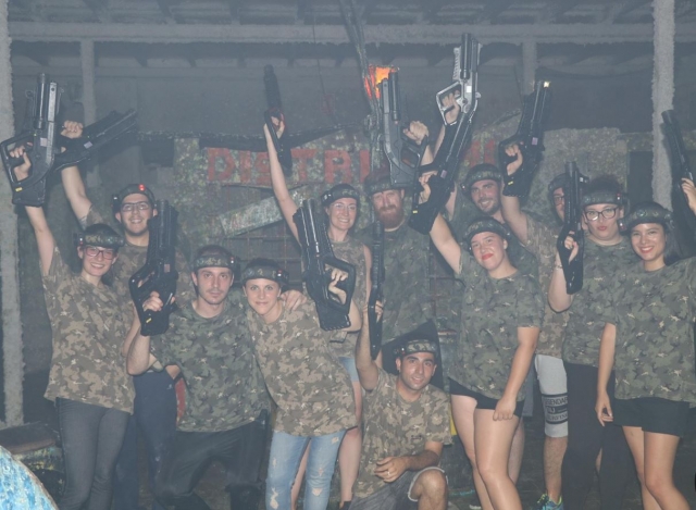  Both sides of the laser game 