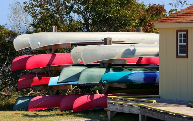 Canoas apiladas