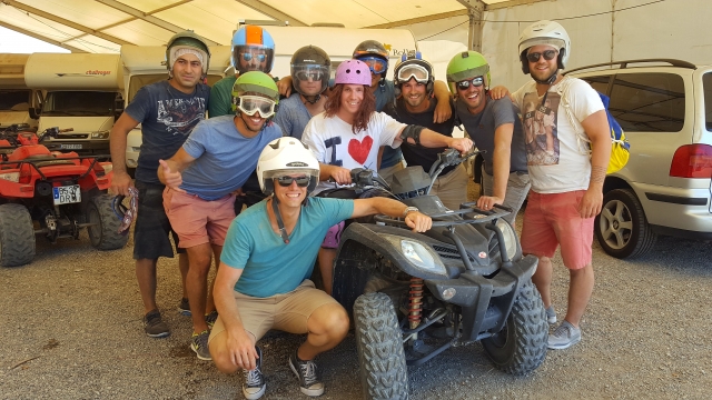 Antes de partir con los quads
