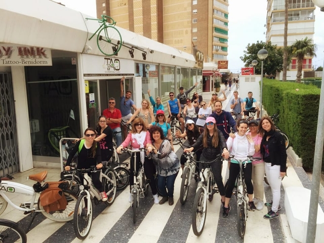  Recolhendo as bicicletas para o percurso 