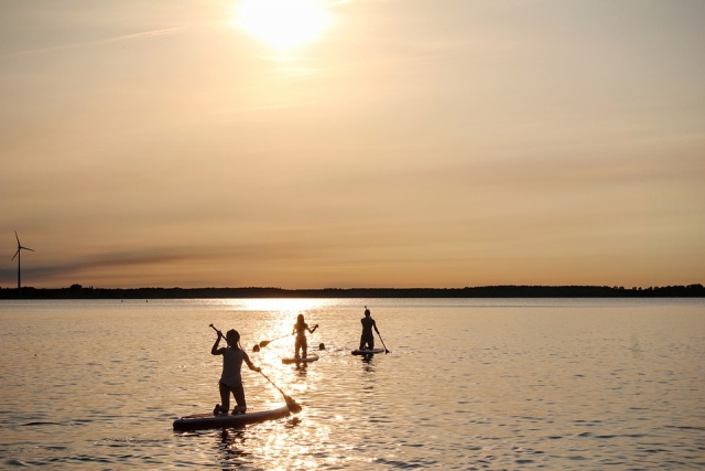  Paddle surf in its purest form