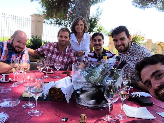 A meal in the winery