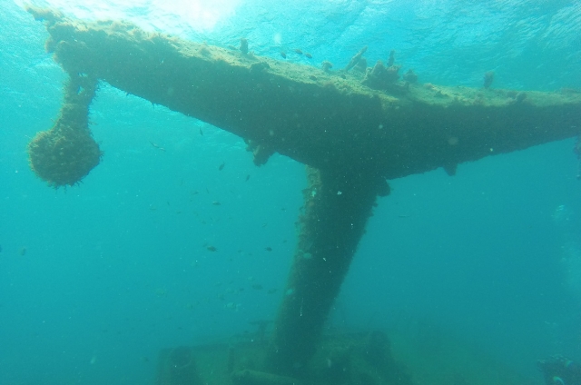  Remains sunken in the sea 