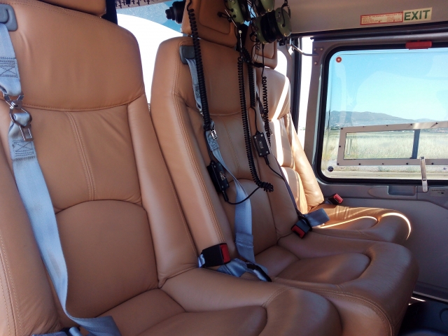  Sitze im Hubschrauber