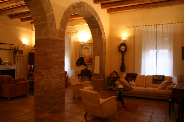 Salon interior en la bodega