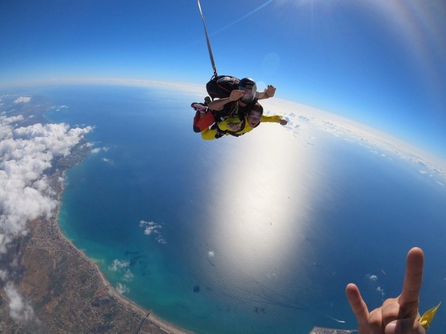 Salto tándem en Valencia