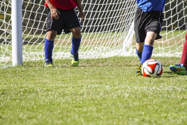  About to score a goal 