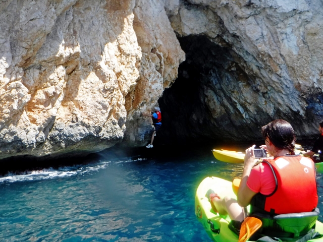  Entering the cave 