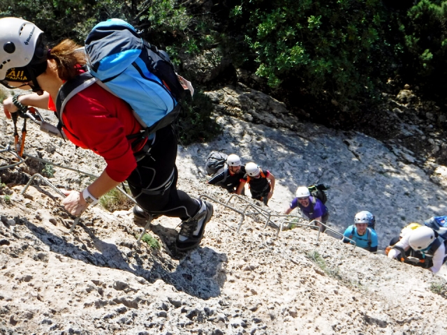 Initiation on the via ferrata of Tous 