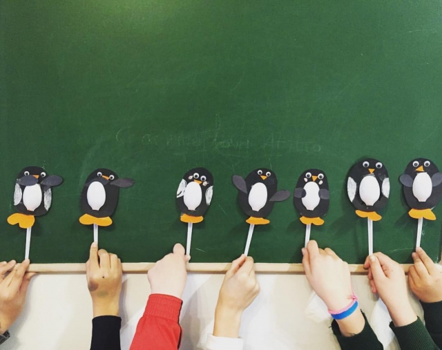 Pinguinos de papel