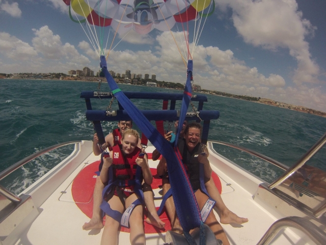 Plataforma en el barco de parascending
