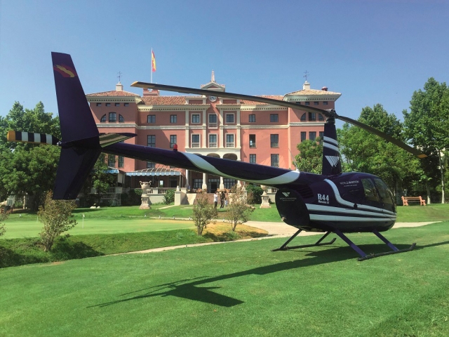 Nuestro helicoptero en marcha