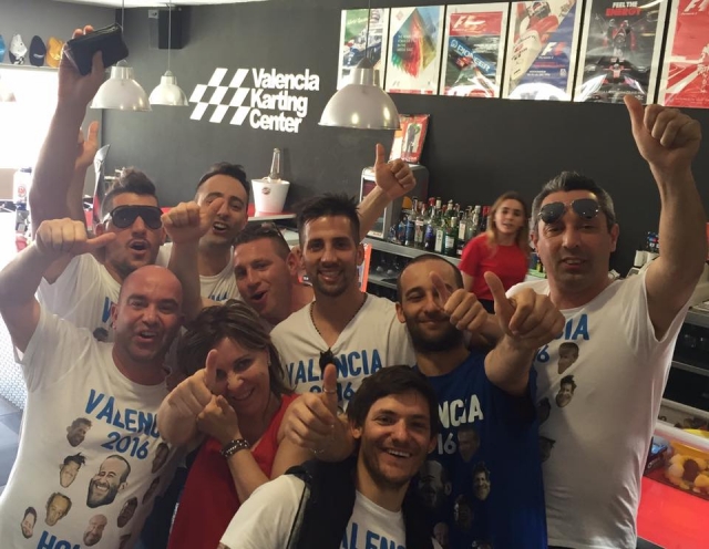  En el bar del karting 
