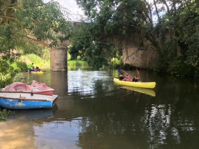Pasando por debajo del puente