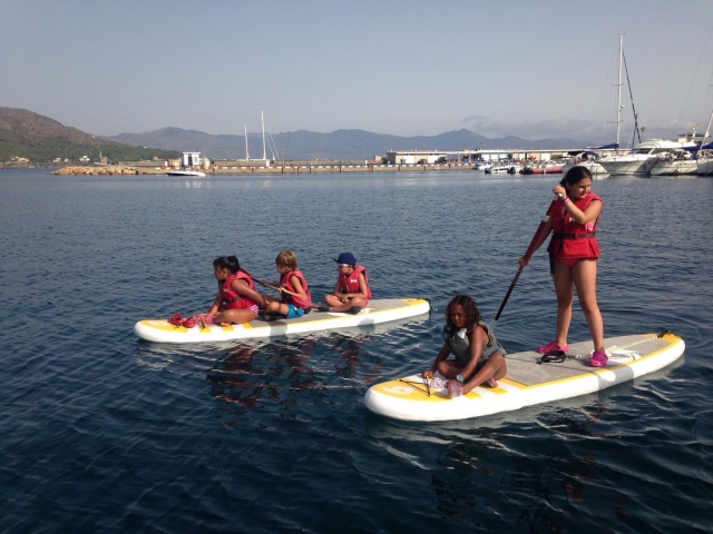  Paddel-Surfbretter drin parallel 