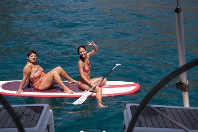Practicando Paddle Surf