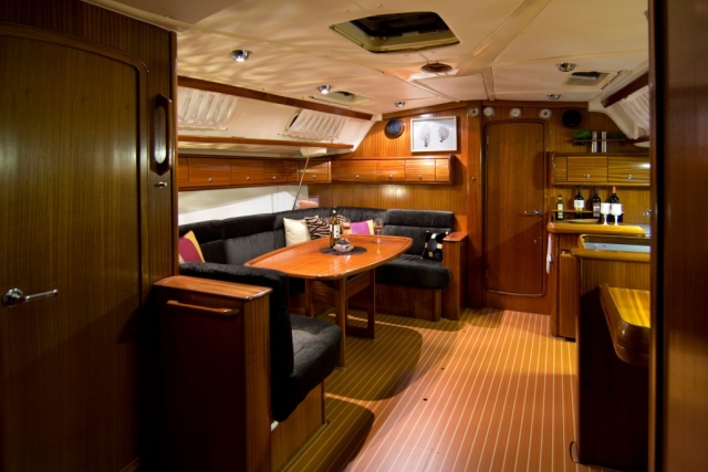 Vista de la cocina y salon