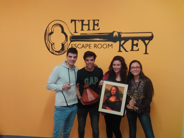 Con el cuadro de Mona Lisa