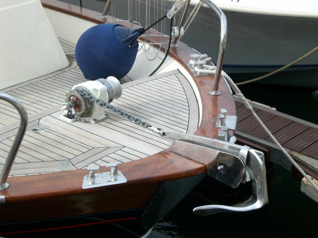 Parte frontal del barco
