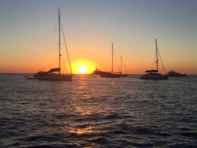 Barcos en el horizonte