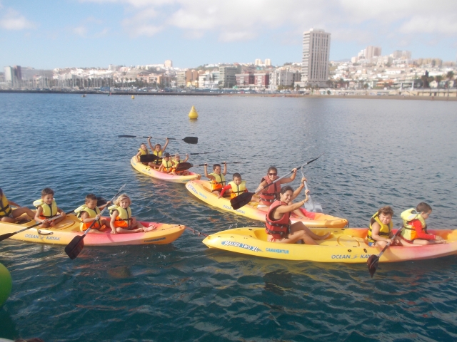 Excursion infantil en kayak