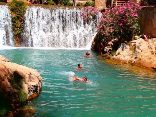 Bano en el rio Algar