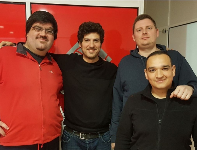Four boys in the escape room 