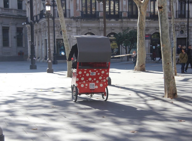 Parte trasera del tuc tuc