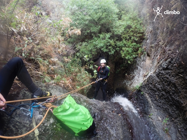  Rappelling in the Canary Islands ravine 
