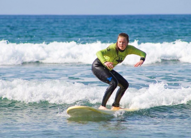  Surfer with long wetsuit 