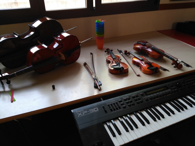 Violas y violines