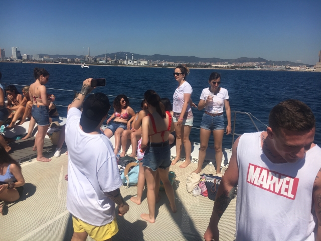 En el barco