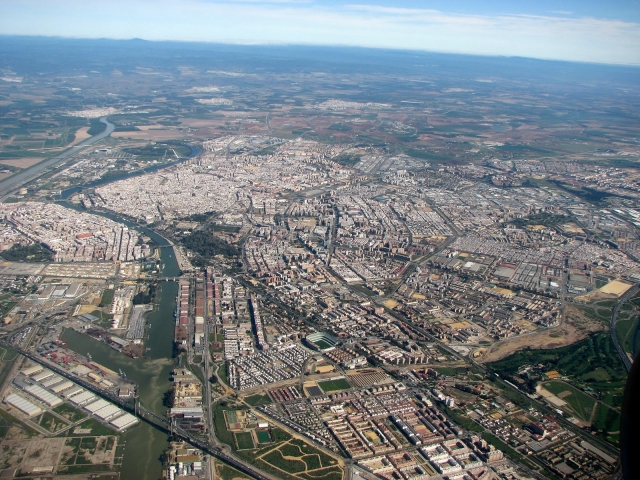 Plano aereo de Sevilla