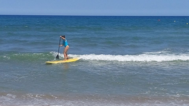 Iniciando clase Paddle Surf
