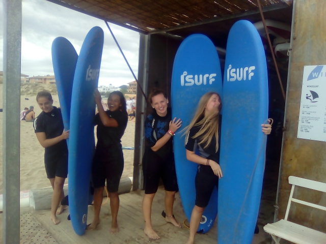 Tablas de surf azules