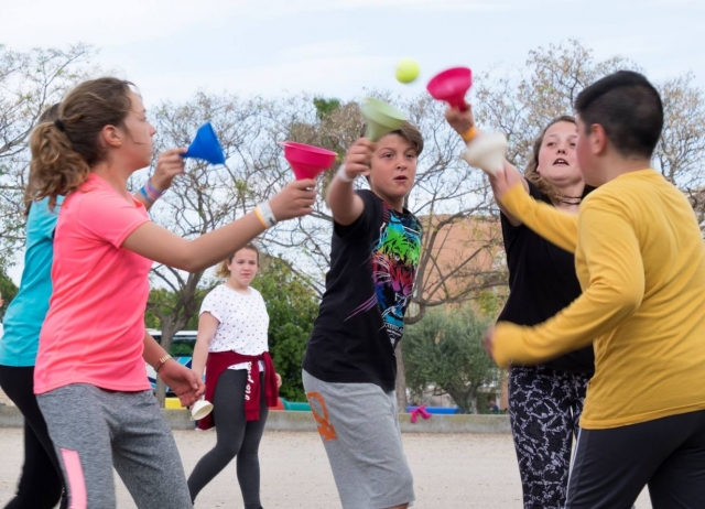 Juegos en el patio