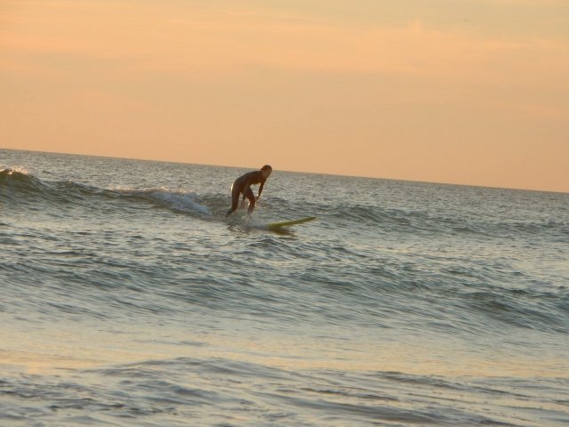  Surfing with the evening lights
