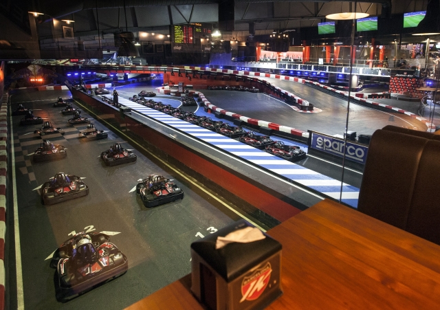 La pista desde la cafeteria