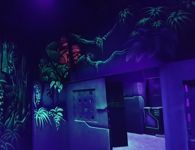 Puerta en el laberinto laser