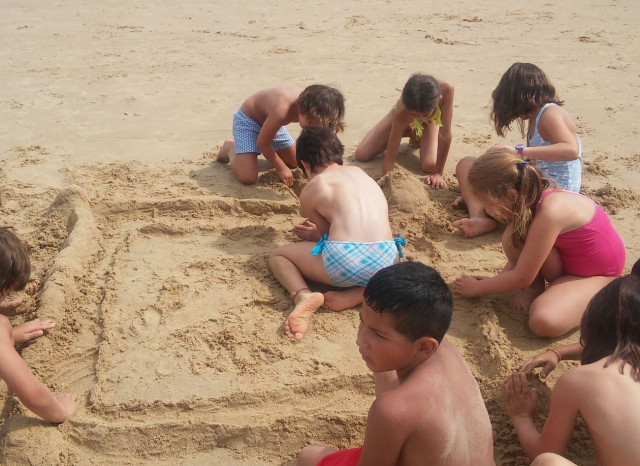  Playing with the sand 