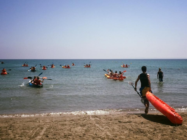 Travesia en kayak desde Santa Pola
