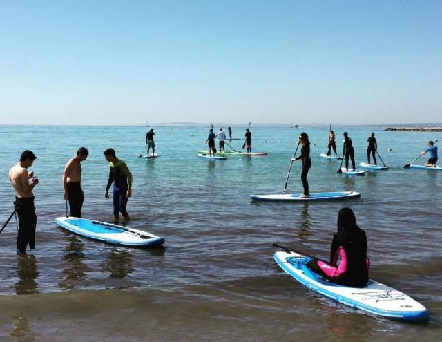En tablas de sup con neoprenos