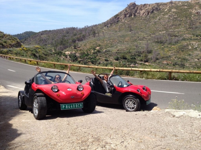 Parada en buggie junto a la sierra mallorquina