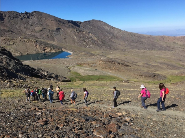 Scendendo verso il lago 