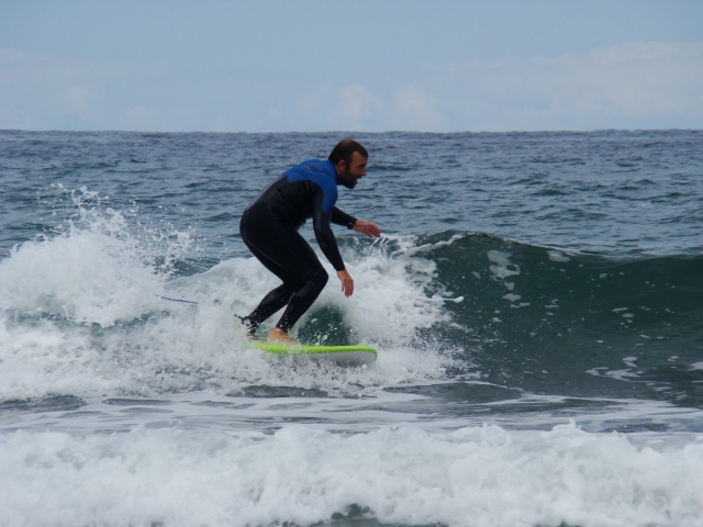  不同级别的冲浪 