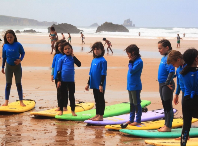 Aprendiendo en las tablas de surf